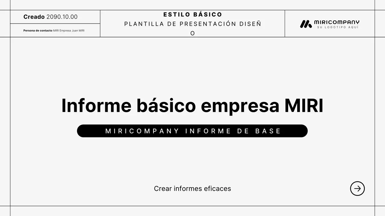 Descripción del informe Black Simple