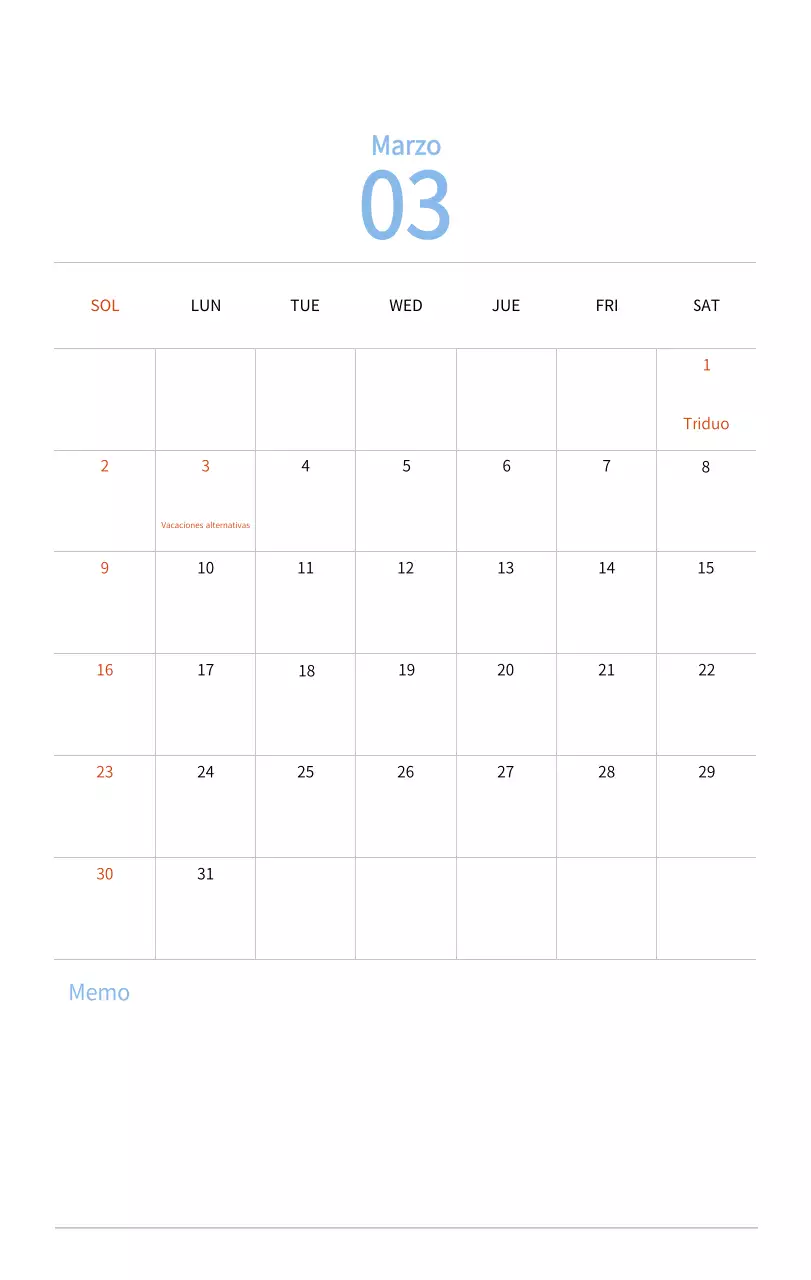 Calendario de Año Nuevo con cálidas ilustraciones