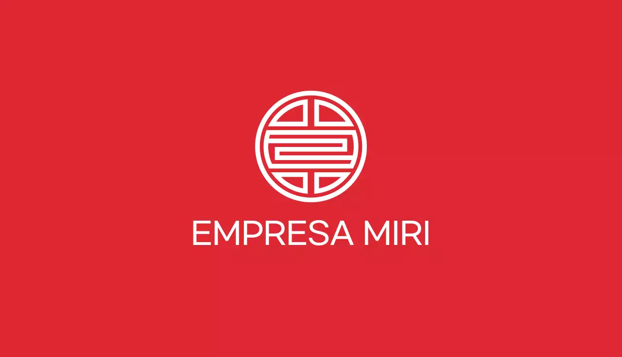 tarjeta de visita geométrica roja