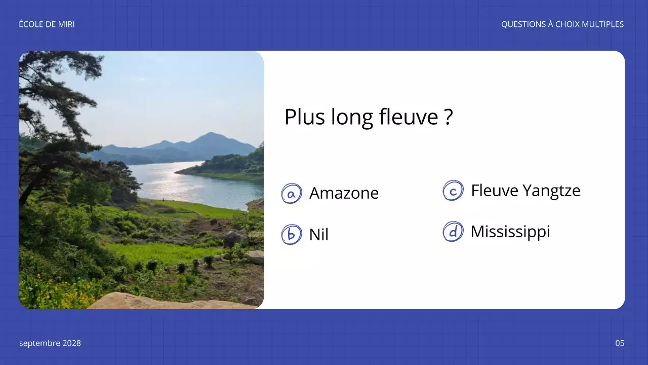 annonce du quiz bleu ludique