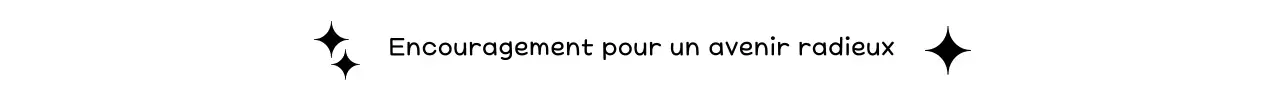 Phrases d'encouragement simples en noir et blanc