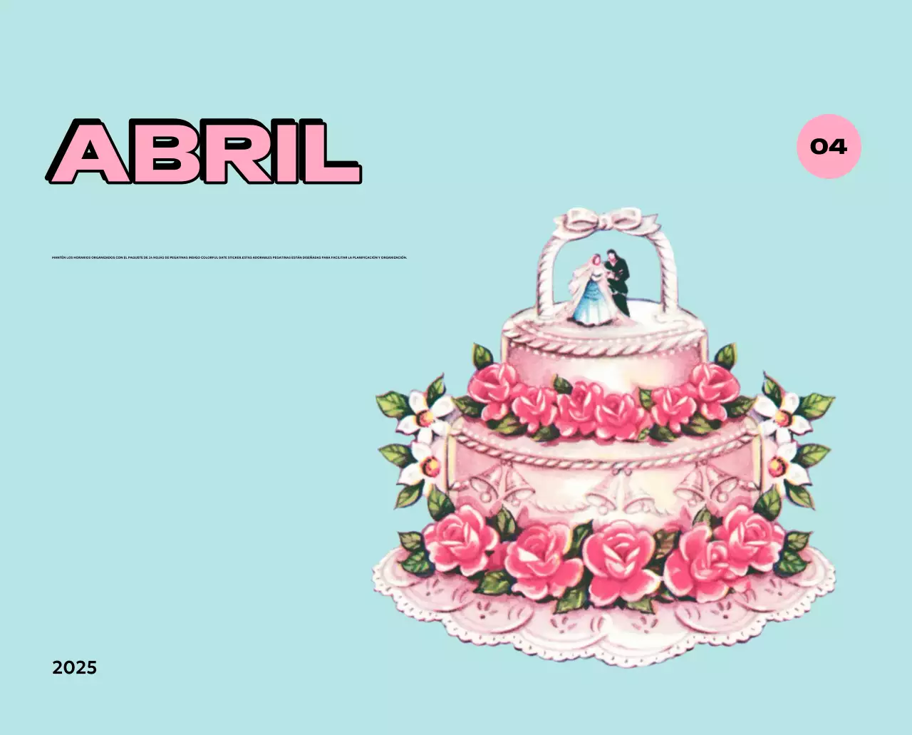 Coloridos calendarios con diversas ilustraciones retro