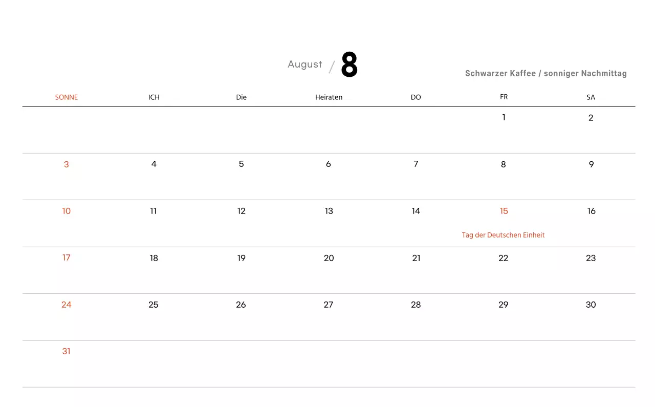 Ein weiß-braunes sentimentales Café