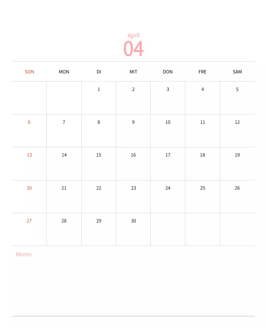 Stempelillustrationen mit einem warmen Konzept