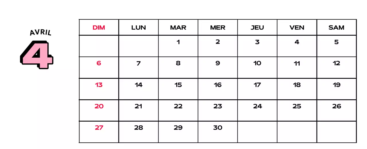 Calendriers colorés avec une variété d'illustrations rétro