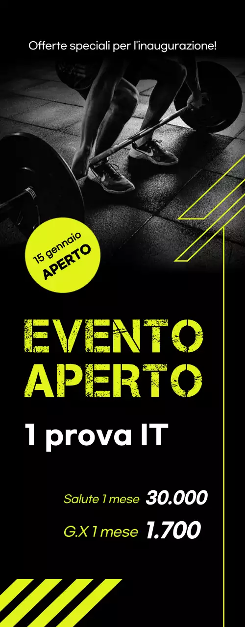 Eventi Fitness Nero Moderno