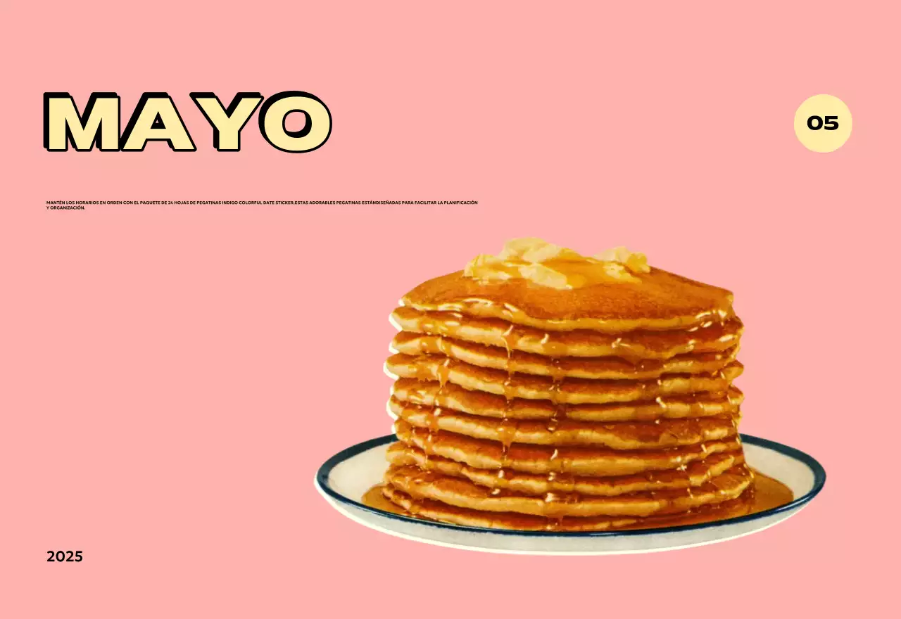 Coloridos calendarios con diversas ilustraciones retro