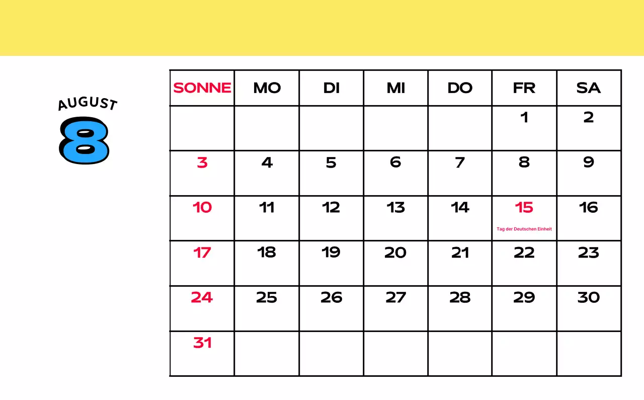 Bunte Kalender mit einer Vielzahl von Retro-Illustrationen