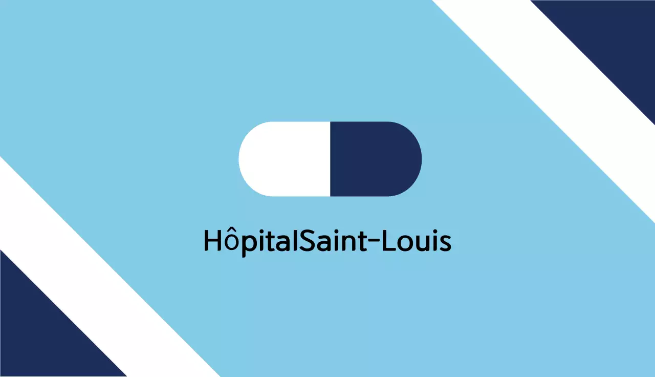 carte d'hôpital moderne bleue