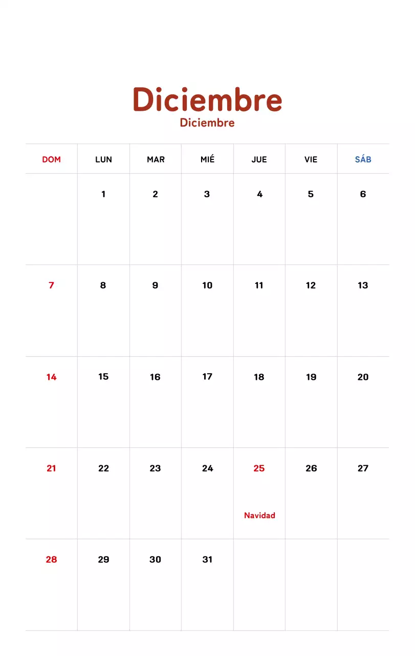 Calendario de Año Nuevo con cálidas ilustraciones