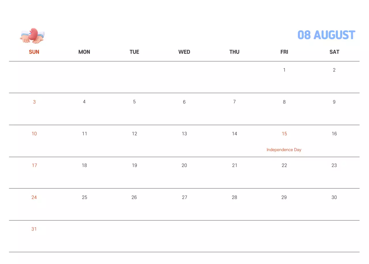 A holiday hospital with health and family themed illustrations and colorful accents