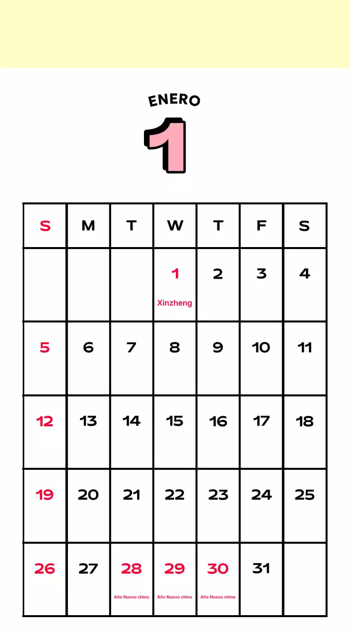 Coloridos calendarios con diversas ilustraciones retro