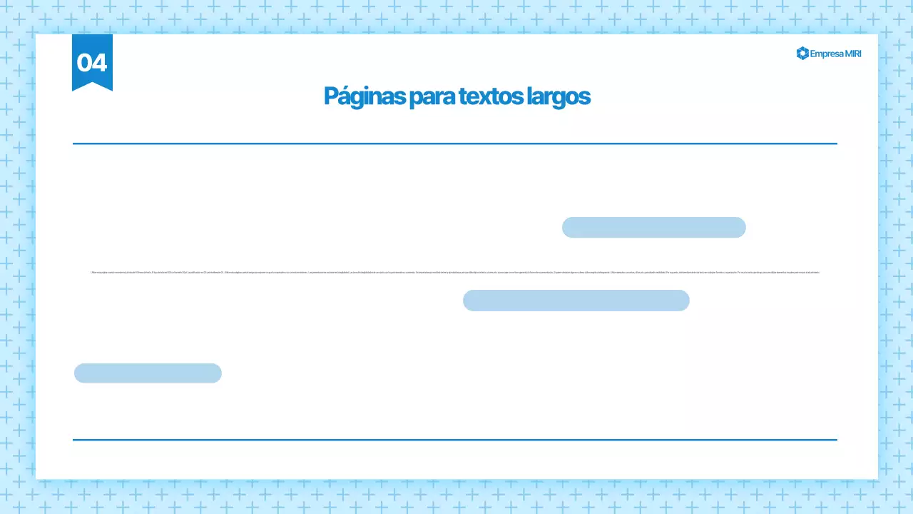 Anuncios de presentación modernos en azul