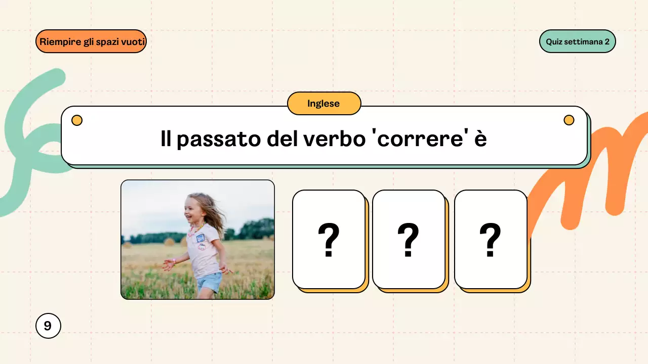 Materiale di classe Quiz moderno alla menta