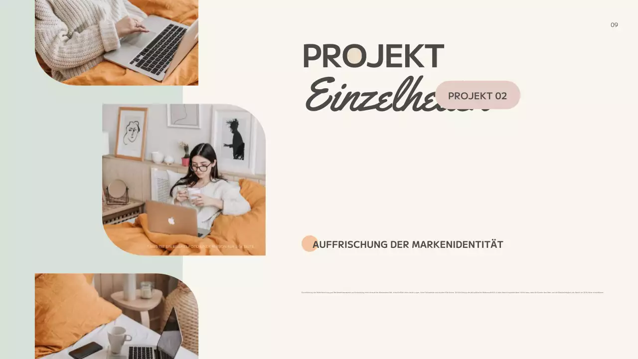 beige abstrakte kreative Mappe