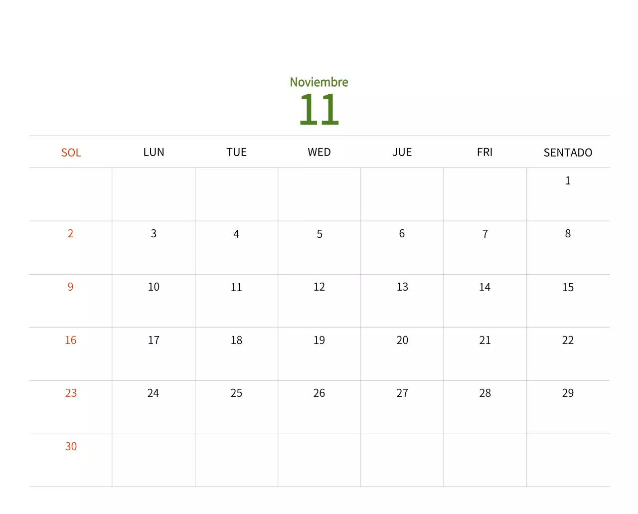 Calendario de Año Nuevo con cálidas ilustraciones