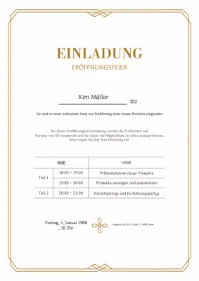 Beige Classic Einladung Event