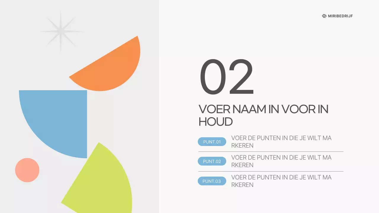 Een wit, strak bedrijfsplan