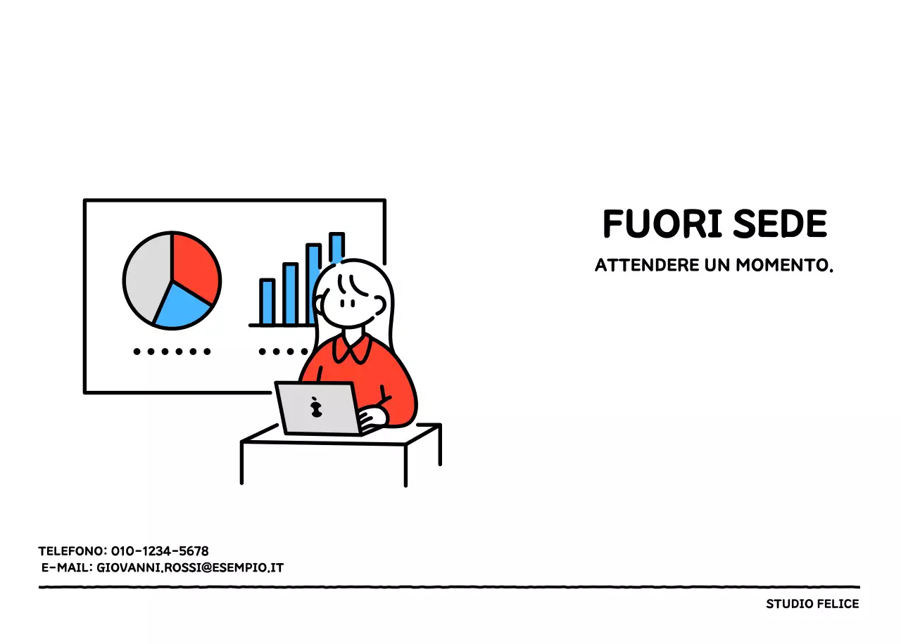 Calendario illustrato con un grazioso stile di linee