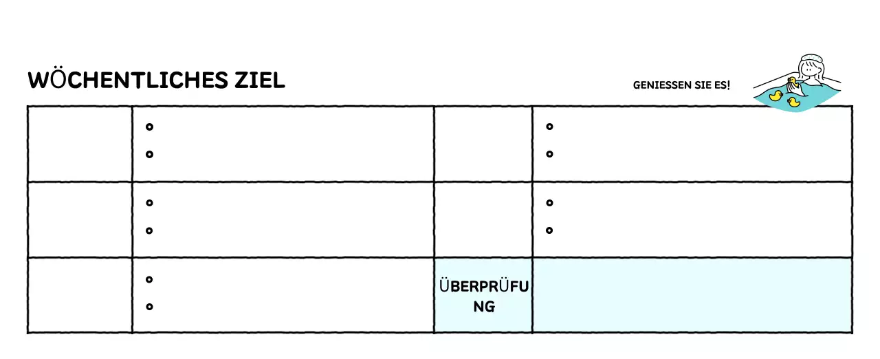 Illustrierter Kalender mit schönem Linienstil