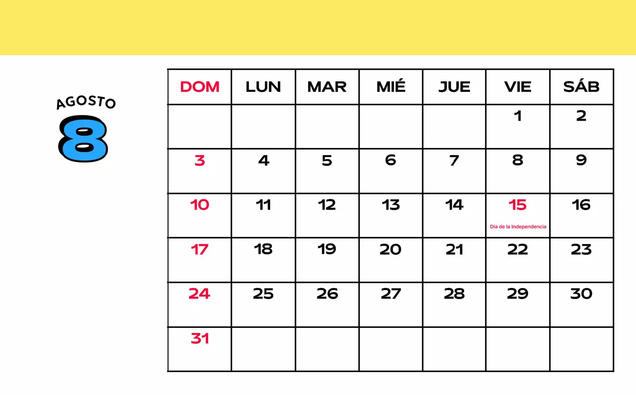 Coloridos calendarios con diversas ilustraciones retro