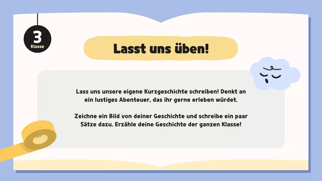 blaue skurrile Literaturklasse