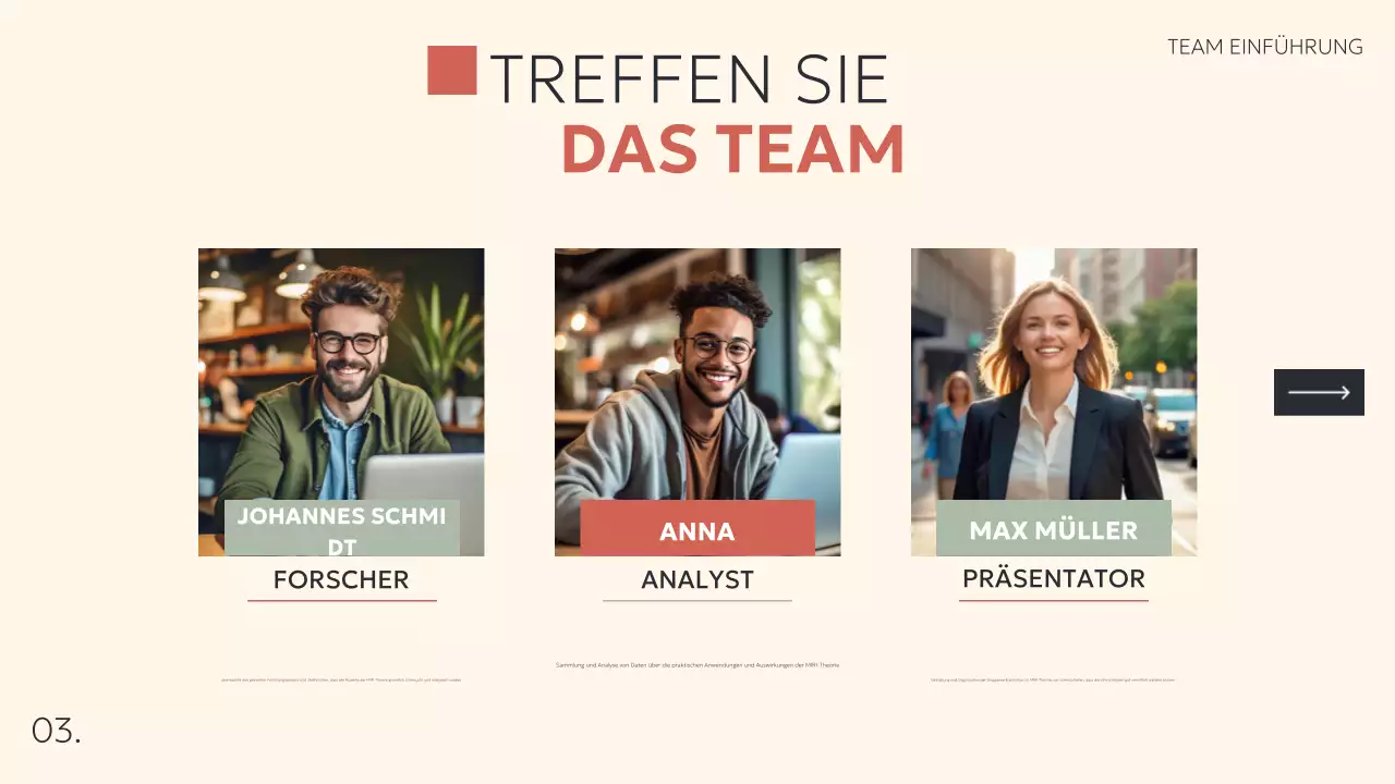 beige moderne Projektpräsentation