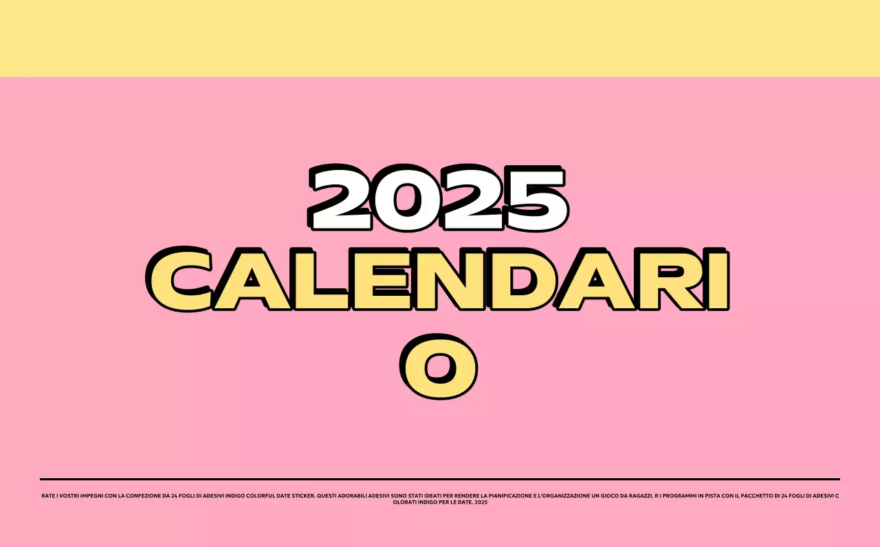 Calendari colorati con una varietà di illustrazioni retrò