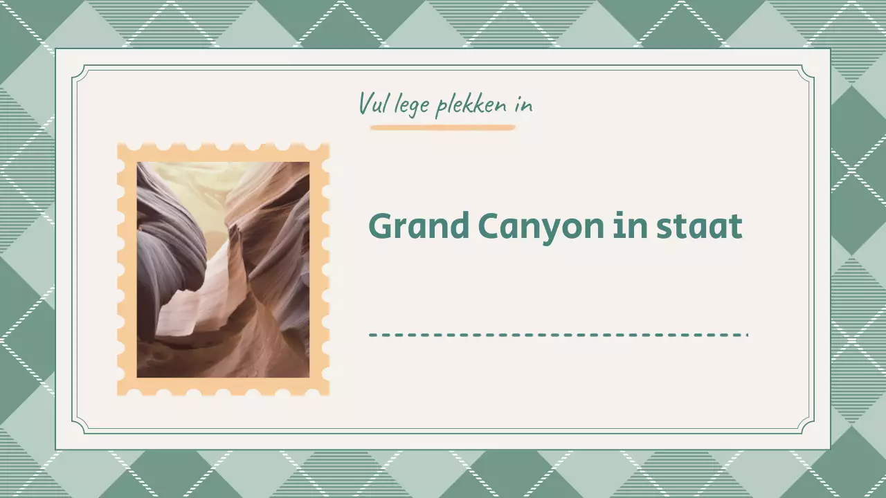 Preppy Leuke Groene School Quiz Presentatie