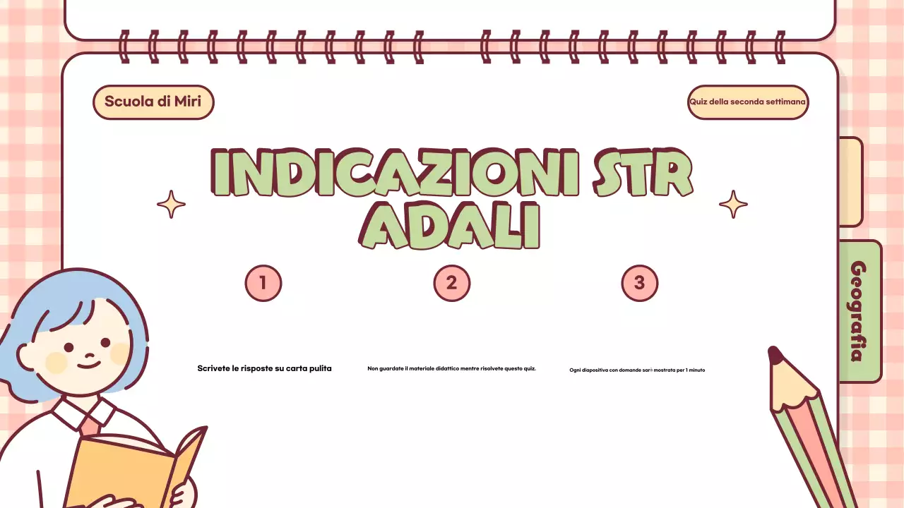 Presentazione in classe dell'ora di Quiz giocosi rosa