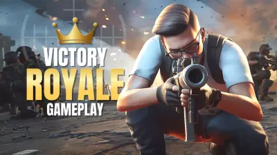 Blue Trendy Gaming Promotion YouTube Thumbnail