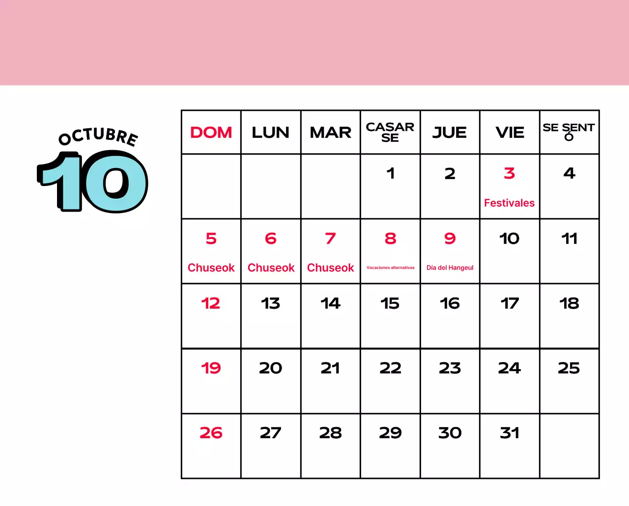 Coloridos calendarios con diversas ilustraciones retro