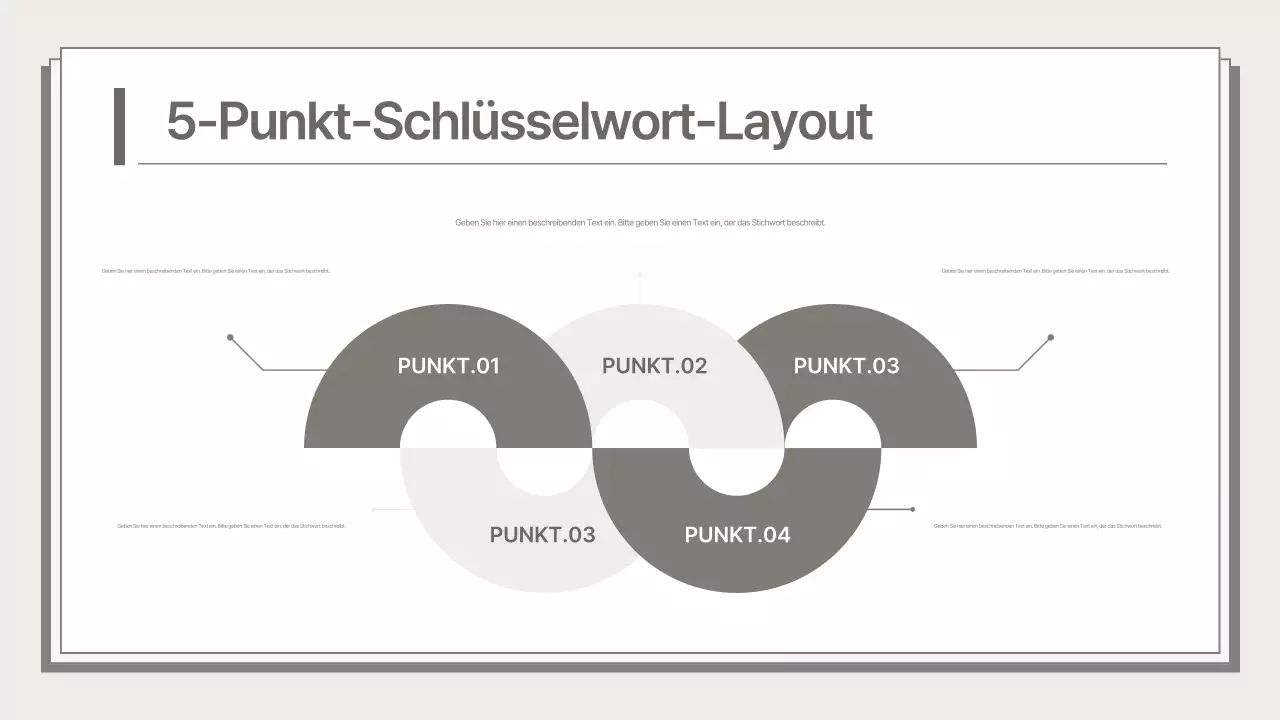 Ein sauberer, beiger Geschäftsplan