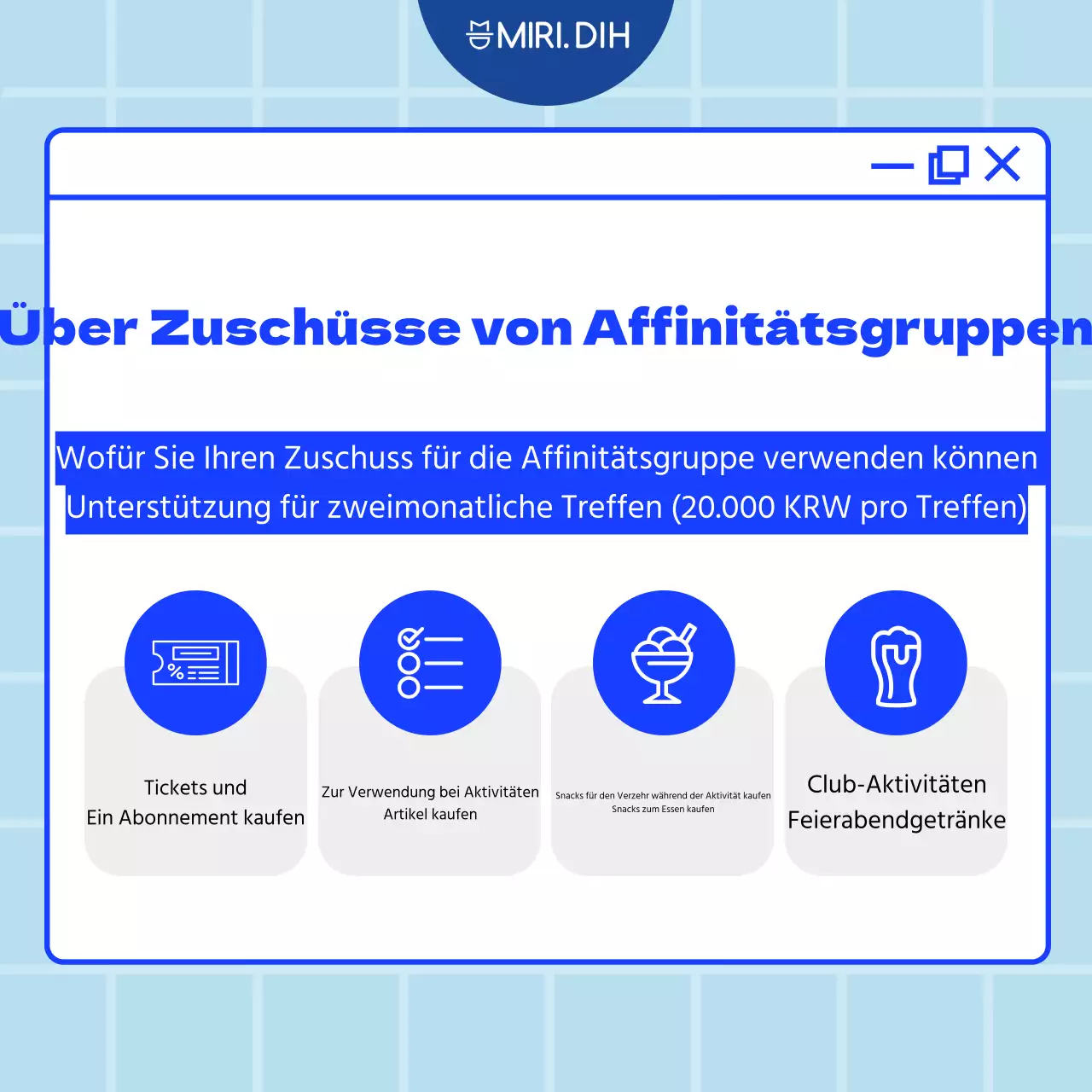 Blue Tidy Club Beschreibung