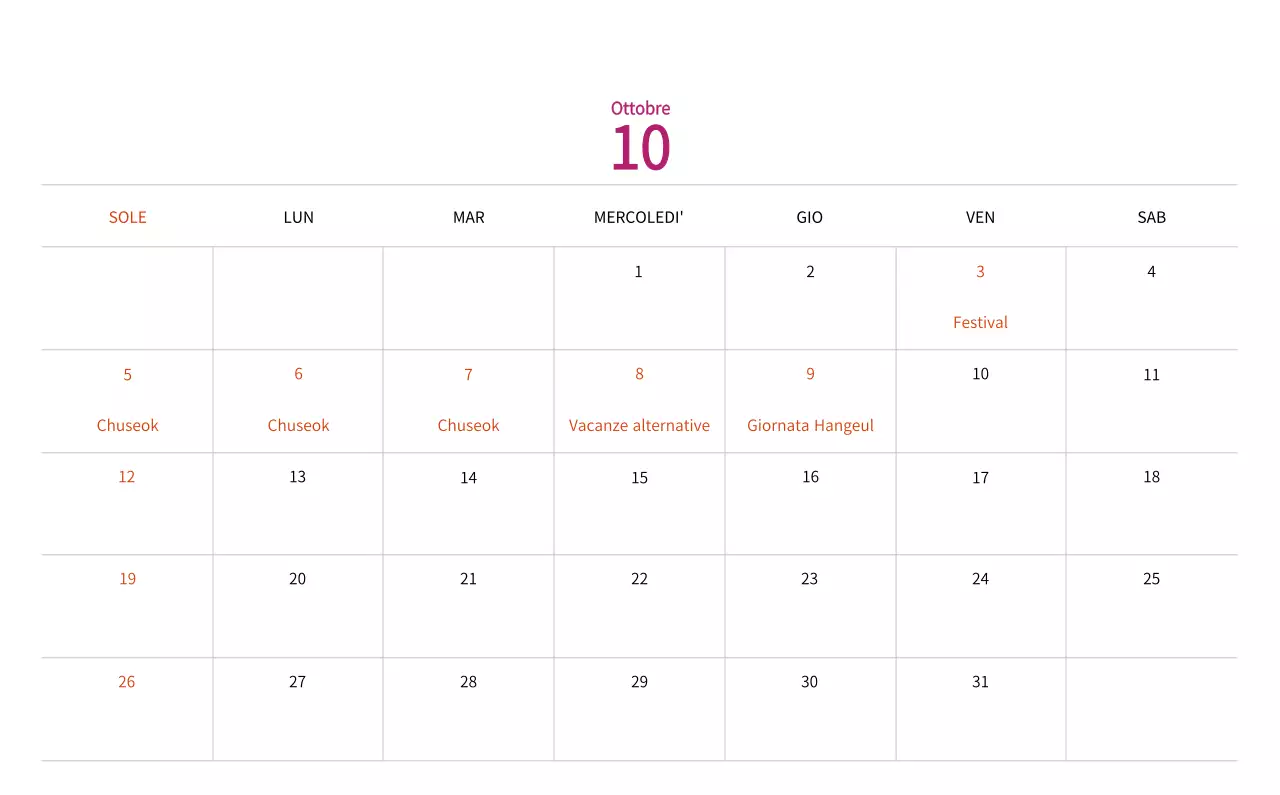 Calendario di Capodanno con una calda illustrazione