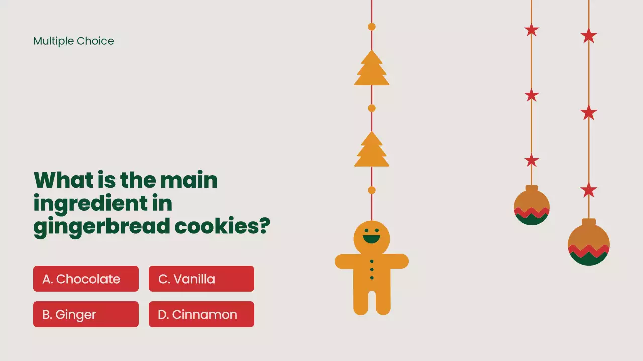 Green Traditional Christmas Quiz Presentation