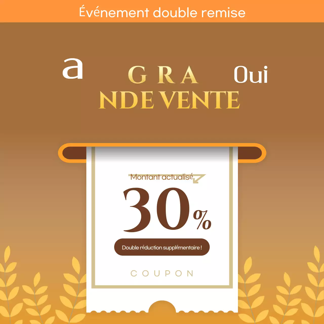 Promotion Orange Simple Discount