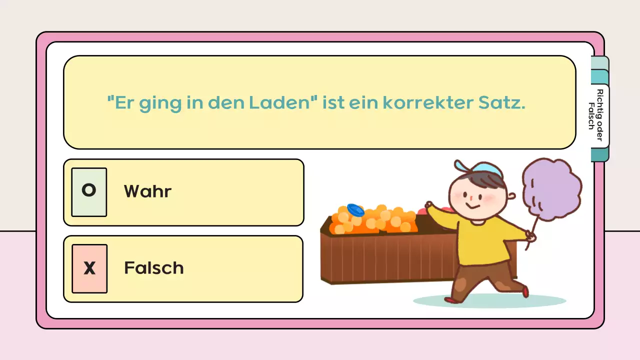 rosa verspieltes Quiz Lernmaterial