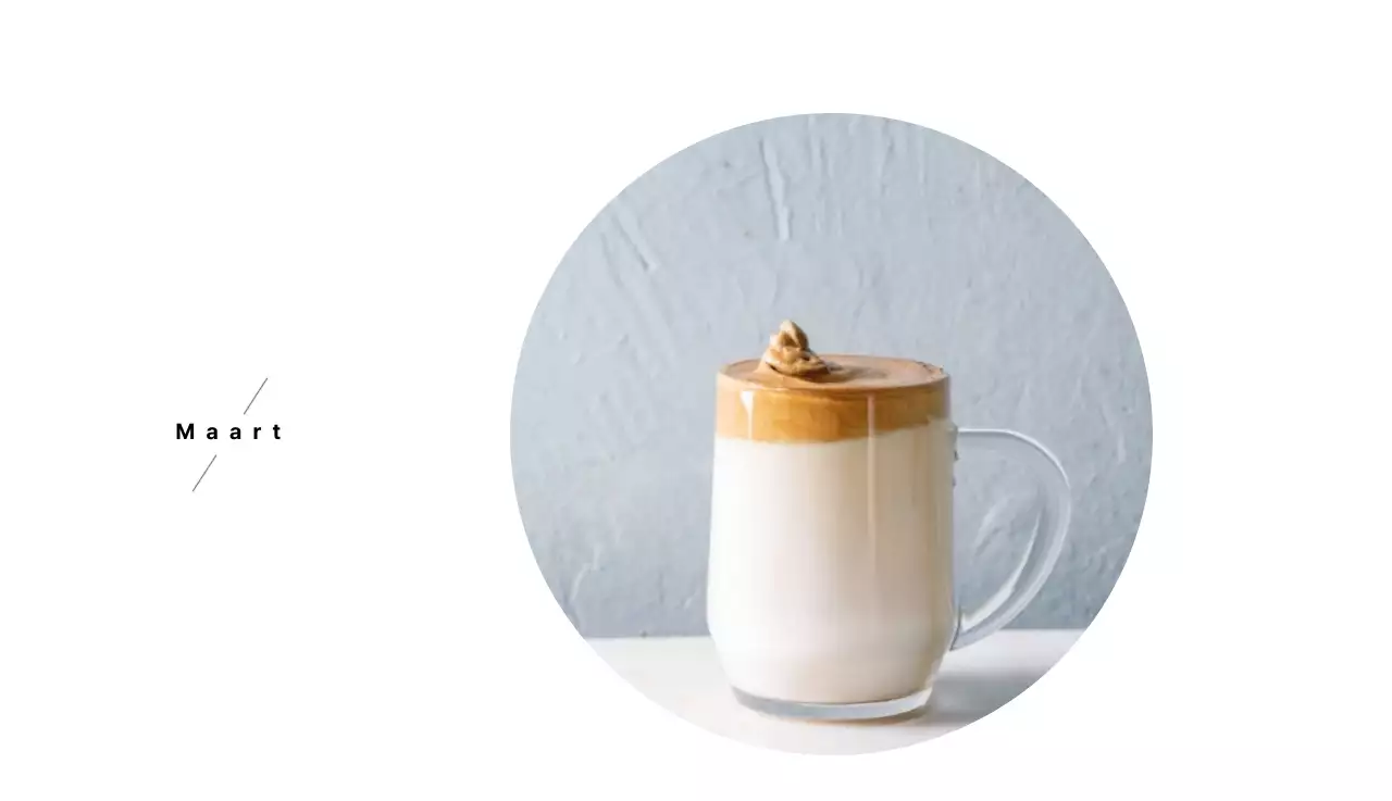 Een wit en bruin sentimenteel café