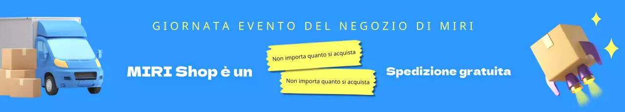 Promuovete una semplice offerta di spedizione gratuita in azzurro e giallo.