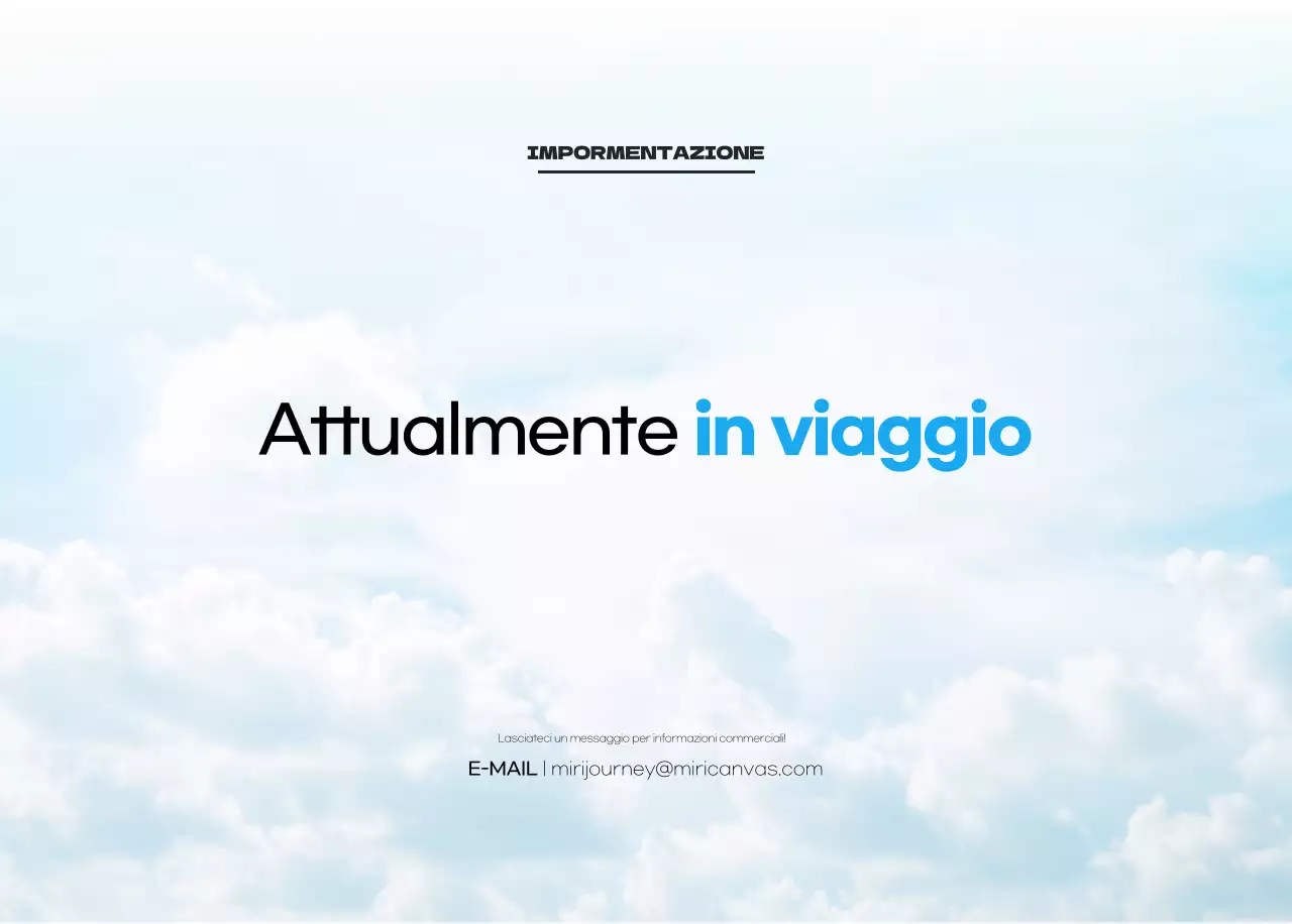 Calendario pulito con foto del cielo