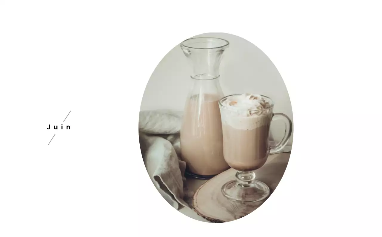 Un café sentimental blanc et brun