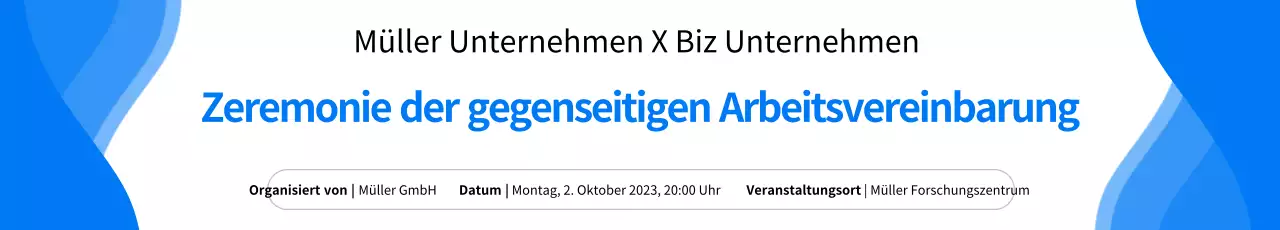 Förderung einer einfachen Zeremonie für eine blau-weiße Vereinbarung über die Zusammenarbeit