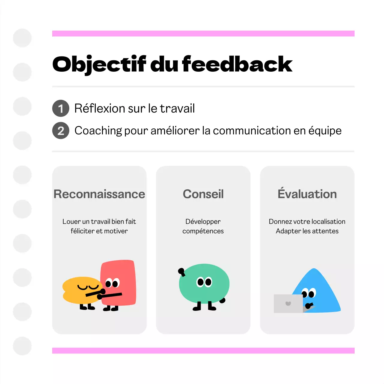 Commentaires des membres de l'équipe Pink Simple