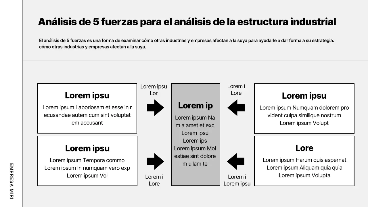 Plan de empresa moderno y gris