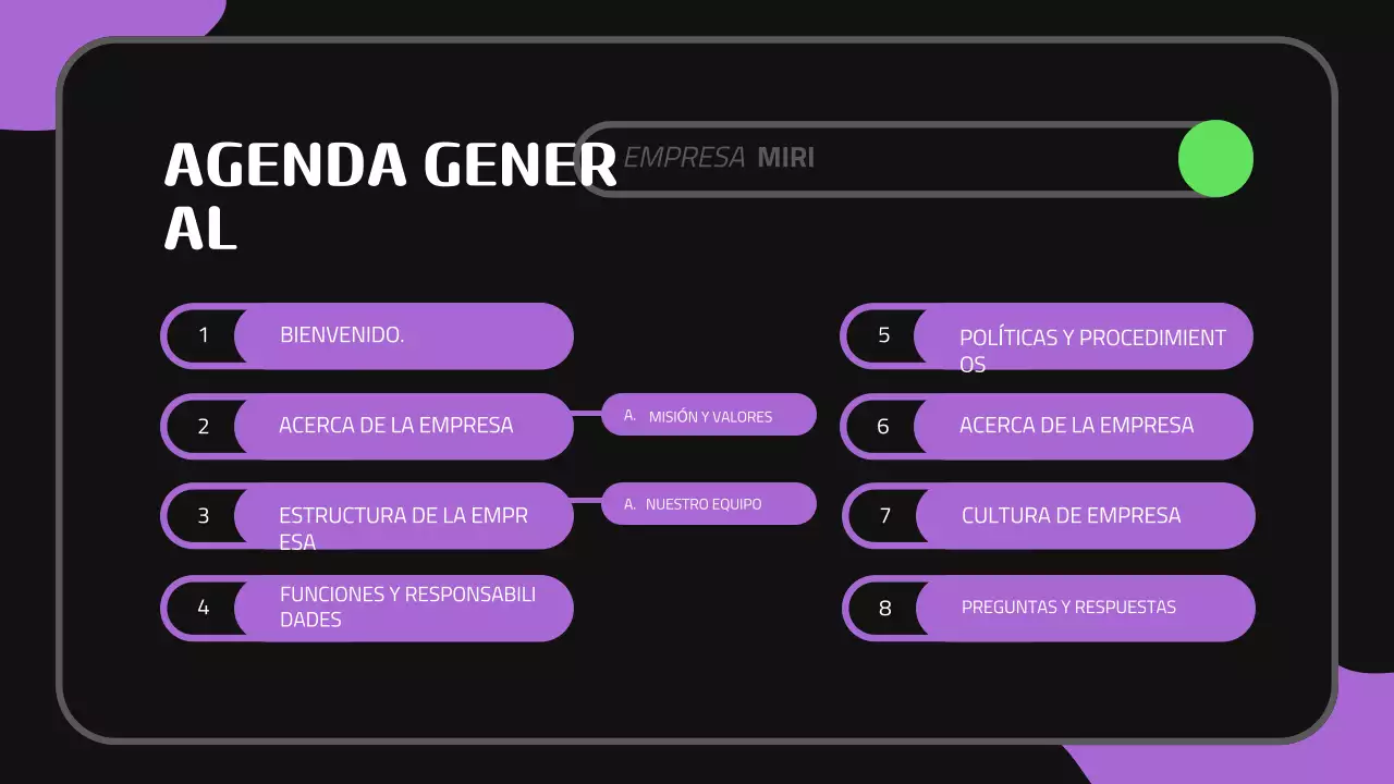 Black Purple Cute Presentación de incorporación de nuevos empleados