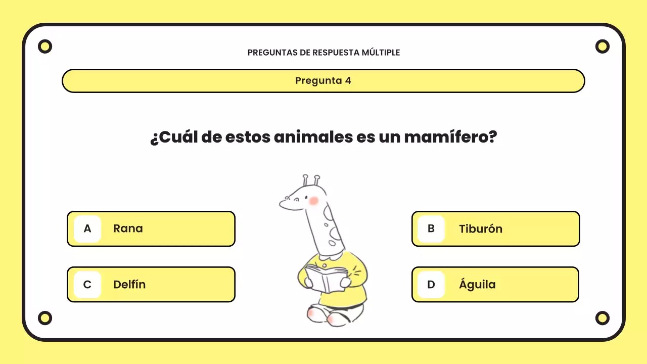 yellow simple quiz presentation