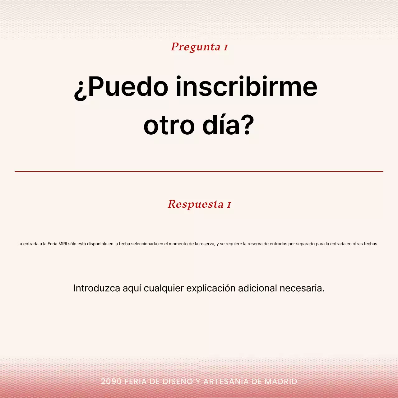 Anuncios de preguntas y respuestas en blanco y rojo