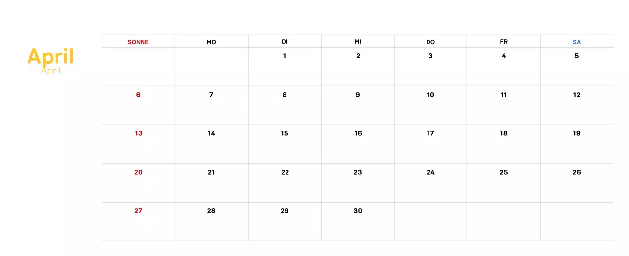 Neujahrskalender mit warmen Illustrationen