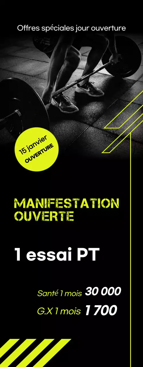 Black Modern Fitness Events